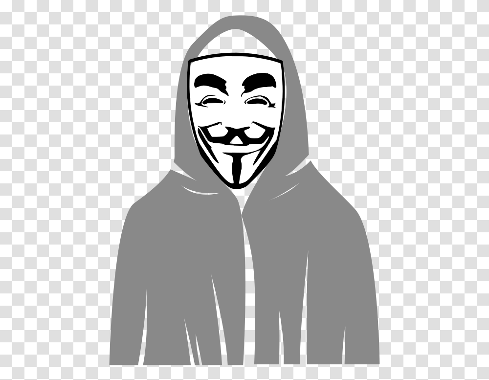 Anonymous Hacker Anonymous, Apparel, Hood, Face Transparent Png