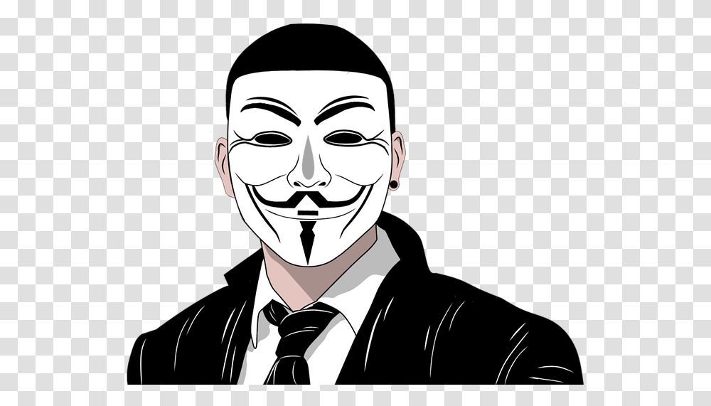 Anonymous Hacker, Tie, Accessories, Accessory, Person Transparent Png