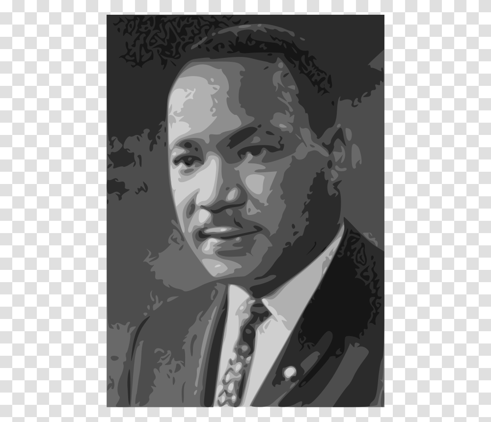 Anonymous Martin Luther King Jr, Person, Head, Face, Poster Transparent Png