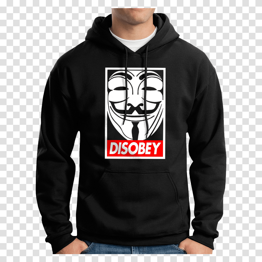 Anonymous Mask, Apparel, Sweatshirt, Sweater Transparent Png