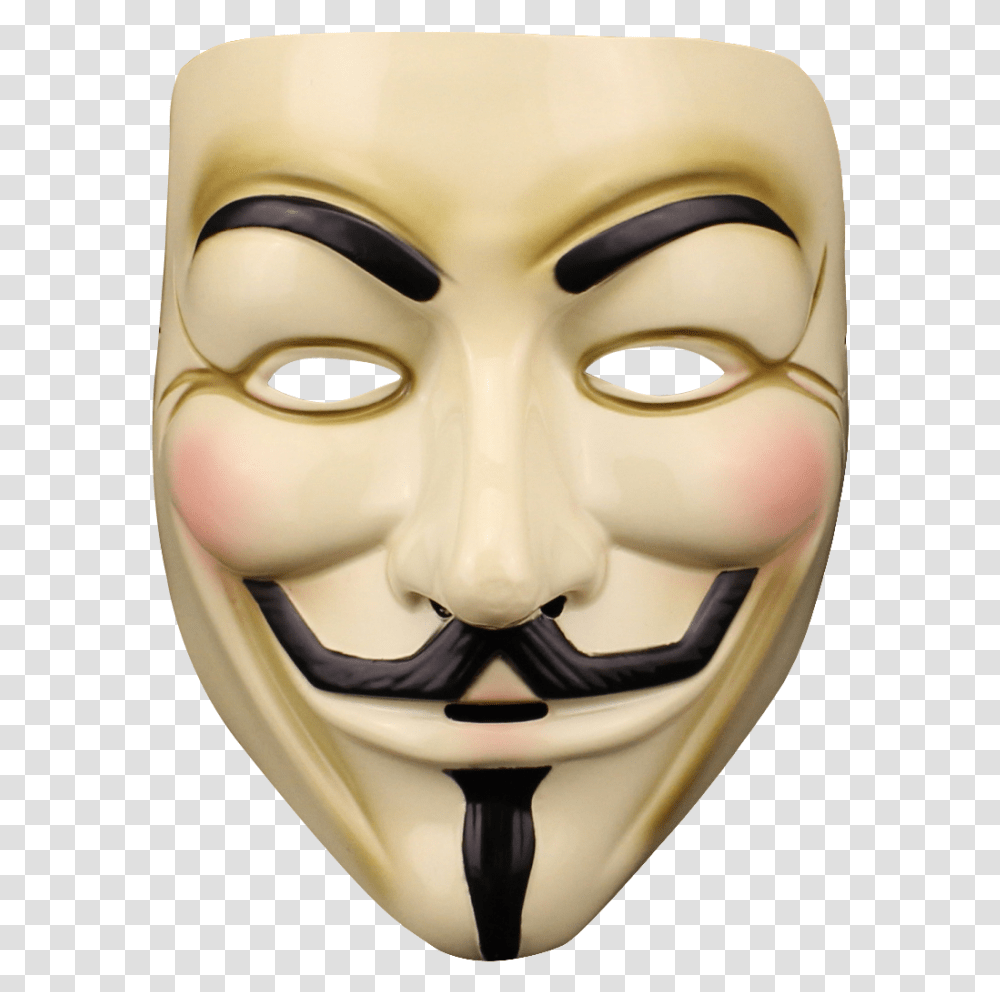 Anonymous Mask Image Free V For Vendetta Mask, Doll, Toy, Head Transparent Png
