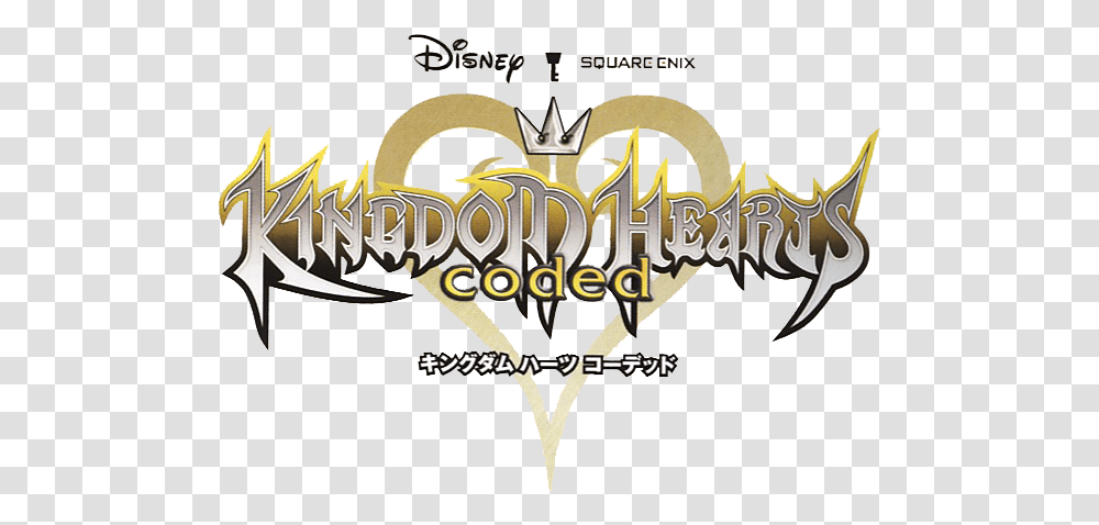 Another Kingdom Hearts That Isnt 3 Kingdom Hearts Coded Logo, Text, Symbol, Trademark, Alphabet Transparent Png