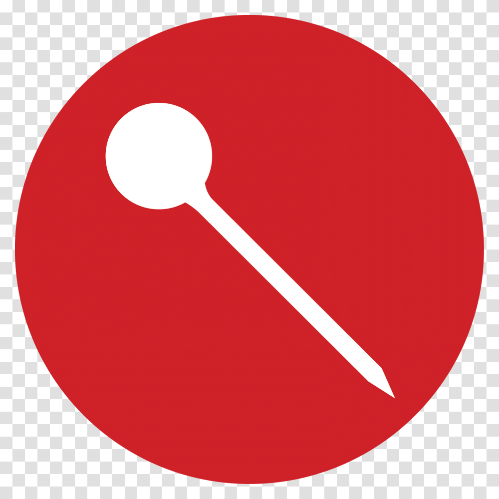 Another Red Pin Circle, Cutlery, Spoon, Bowl, Maraca Transparent Png