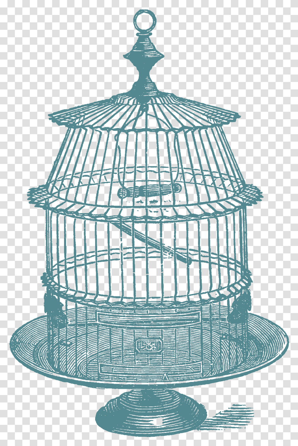 Another Set Of Bird Cage Stock Images Art Cage Drawing, Spiral Transparent Png