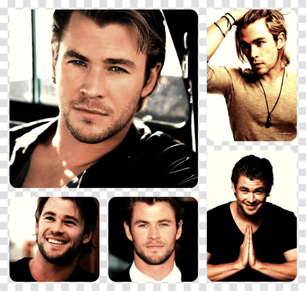 Another Set Of Chris Hemsworth Pics Chris Hemsworth Sexy Collage, Person, Human, Poster, Advertisement Transparent Png