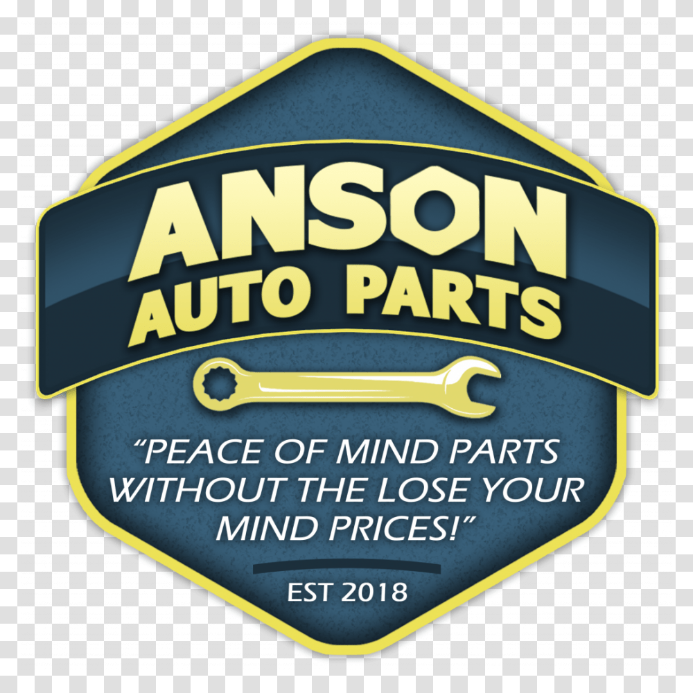Anson Auto Parts Sign, Label, Logo Transparent Png