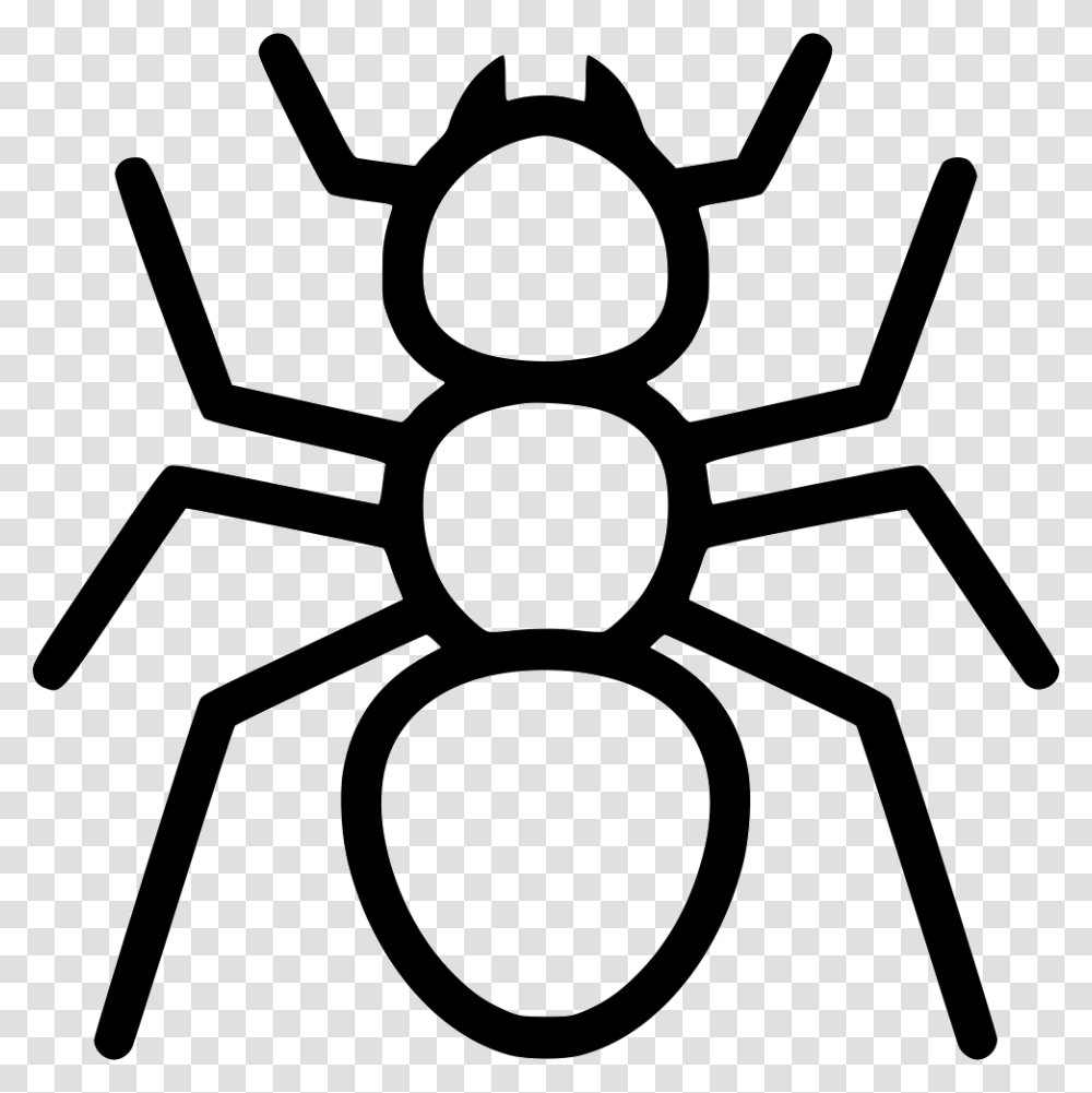 Ant Ant Icon, Stencil, Invertebrate, Animal Transparent Png