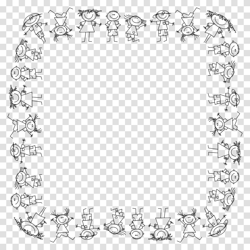 Ant Clip Art Kids Clipart Frames Black And White, Gray, World Of Warcraft Transparent Png