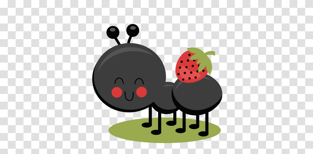 Ant Clipart Cute, Plant, Strawberry, Fruit, Food Transparent Png