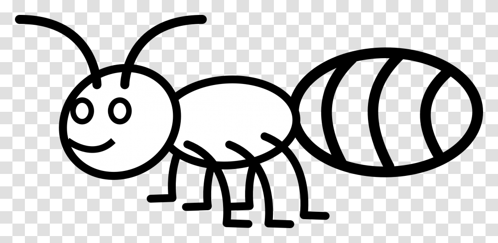 Ant Image Clipart Ant Clipart Black And White, Insect, Invertebrate, Animal, Stencil Transparent Png