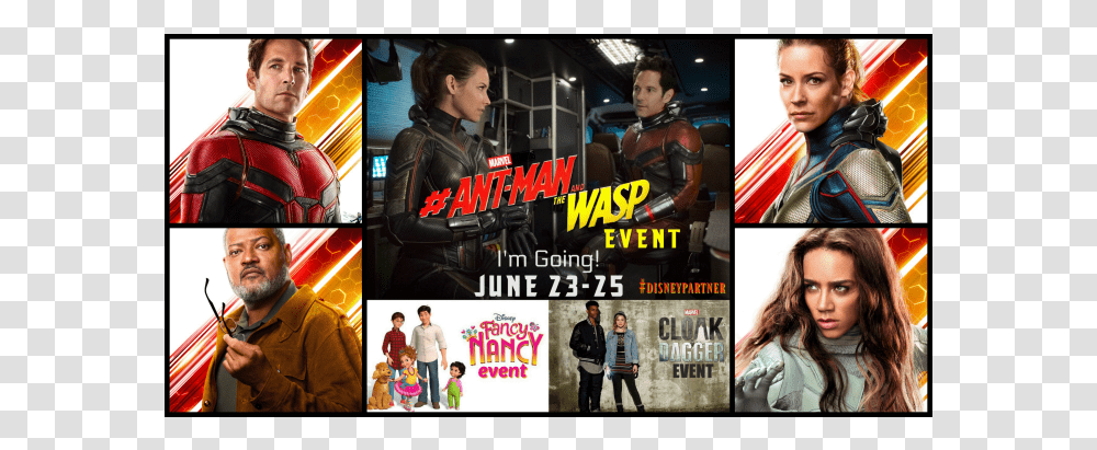 Ant Man And The Wasp Event Collage, Person, Human, Advertisement, Poster Transparent Png
