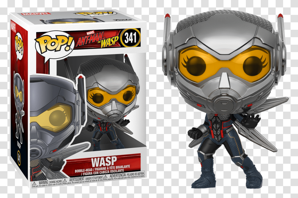 Ant Man And The Wasp Funko Pop Marvel Wasp, Helmet, Robot, Toy Transparent Png