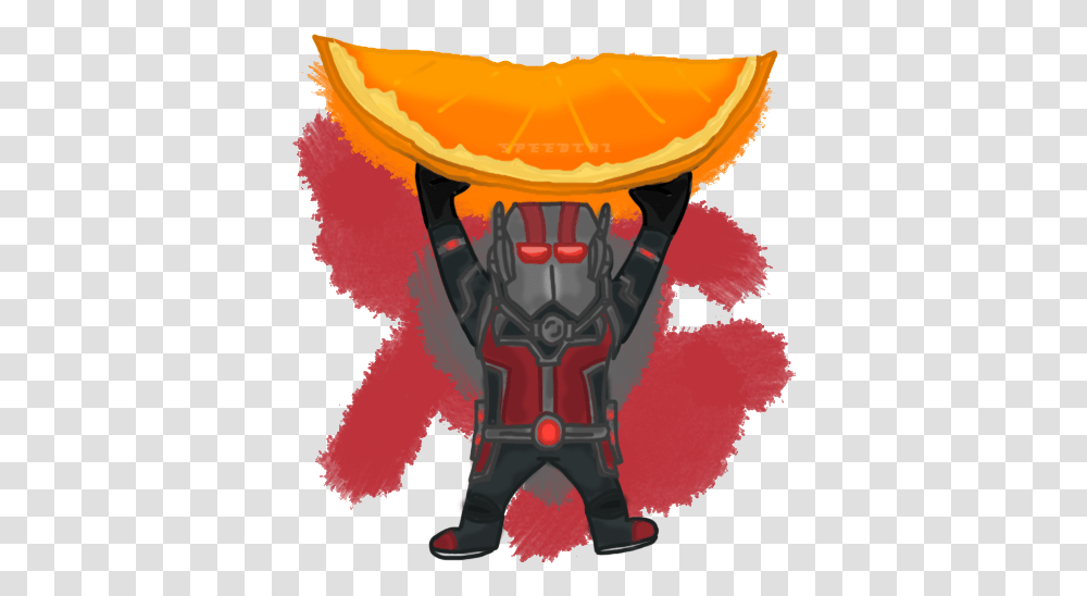Ant Man Chibi By Speedcal Orange Slices Ant Man 500x500 Ant Man And Orange Slices, Plant, Food Transparent Png