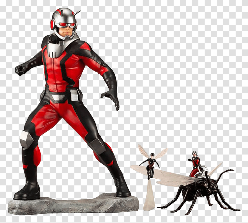 Ant Man Statue, Helmet, Apparel, Person Transparent Png