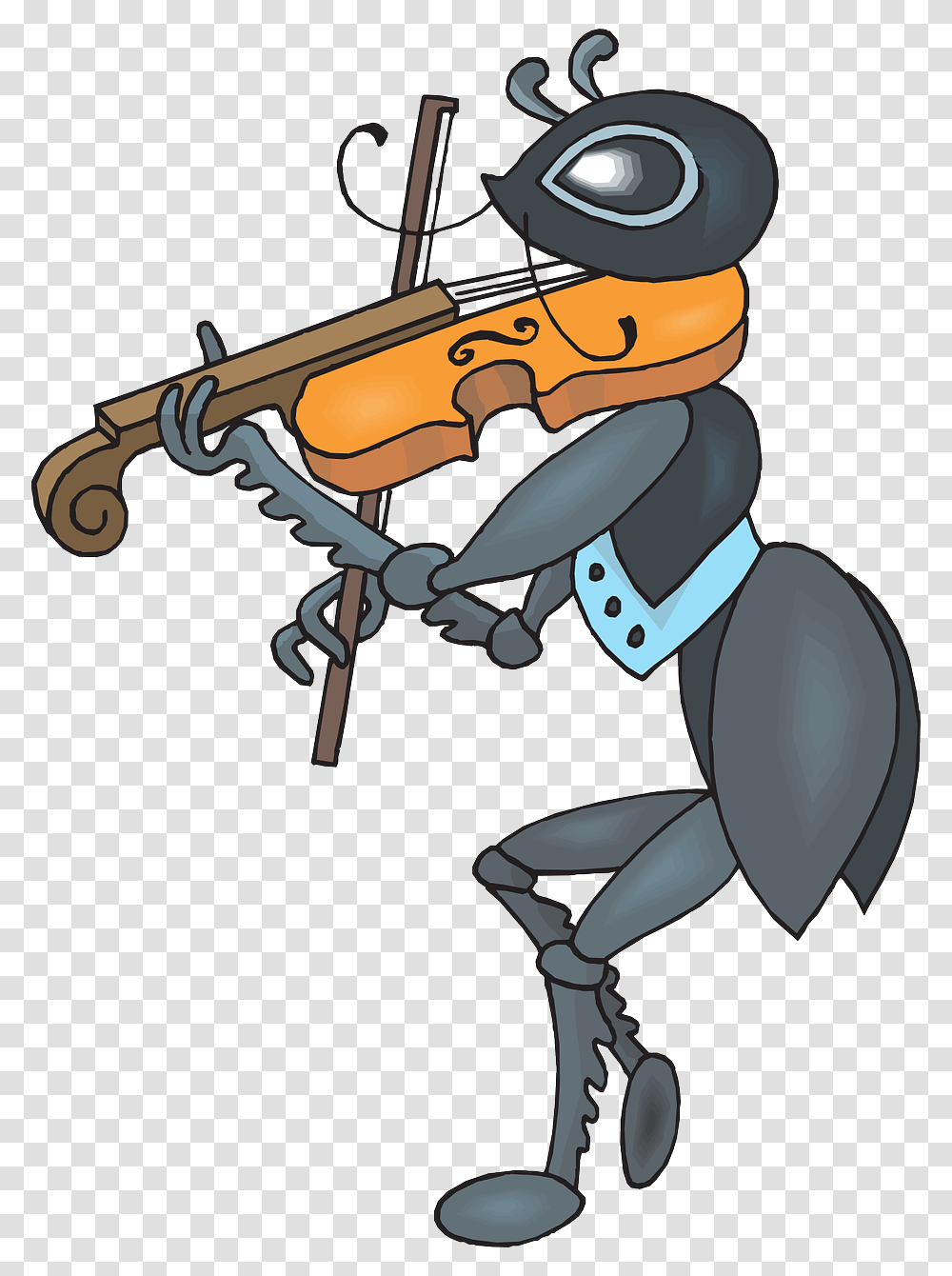 Ant Playing Violin, Leisure Activities, Musical Instrument, Fiddle, Viola Transparent Png