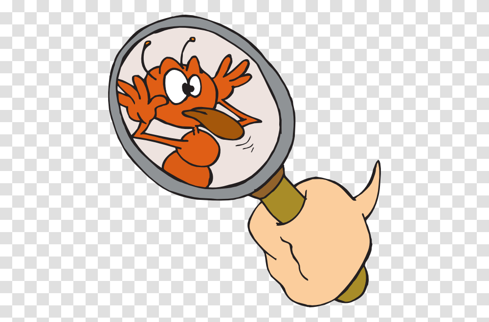 Ant Teasing Clip Art, Magnifying, Rattle Transparent Png
