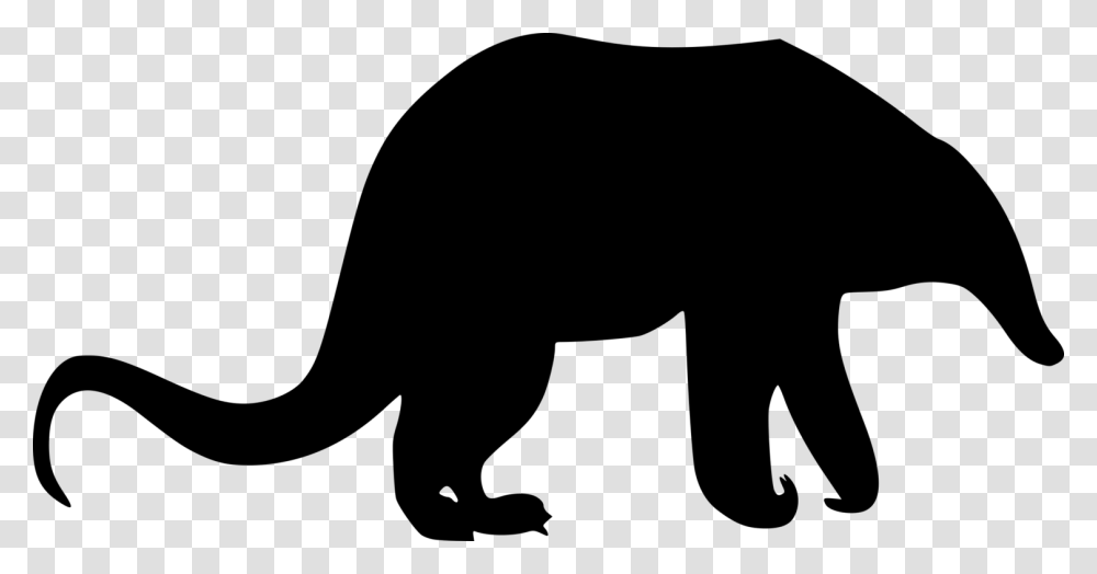 Anteater Whiskers Aardvark Silhouette Cat, Gray, World Of Warcraft Transparent Png