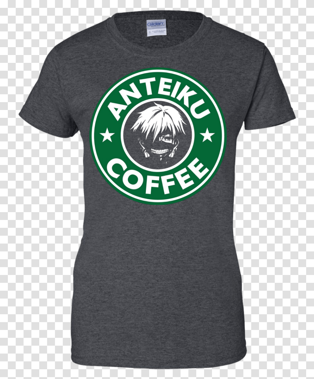 Anteiku Coffee Tokyo Ghoul Parody T Starbucks, Clothing, Apparel, T-Shirt, Symbol Transparent Png
