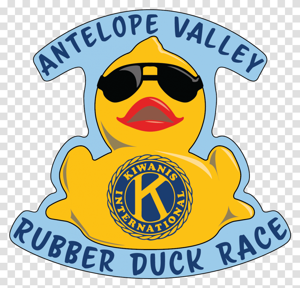 Antelope Valley Rubber Duck Race Kiwanis Club, Label, Text, Logo, Symbol Transparent Png