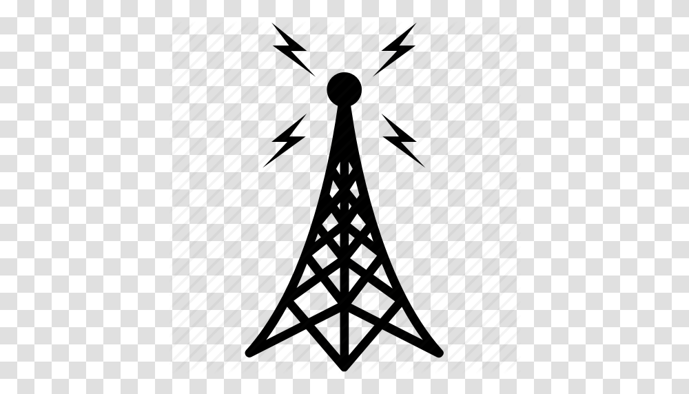 Antenna Clipart Signal, Power Lines, Cable, Electric Transmission Tower Transparent Png