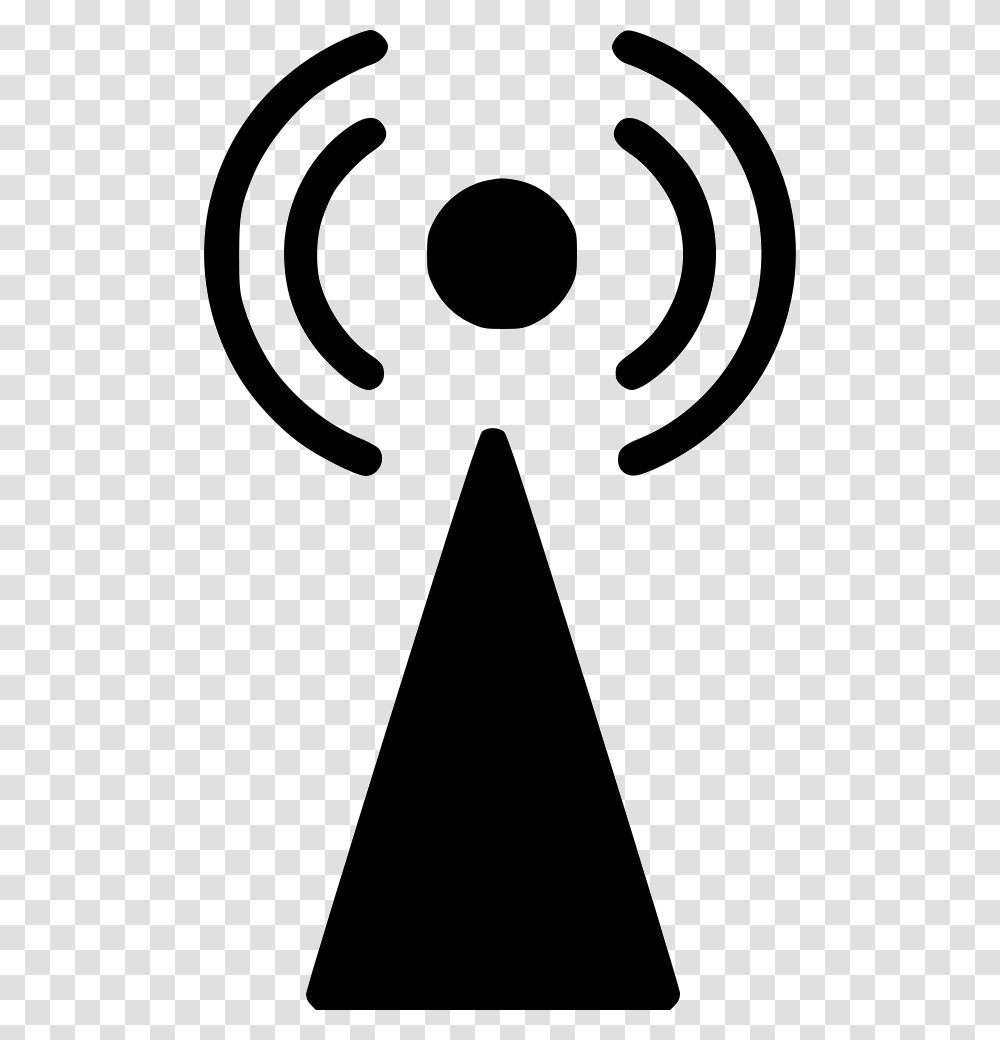 Antenna Radio Signal, Stencil, Silhouette, Label Transparent Png