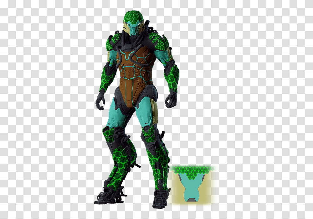 Anthem Crystal Armor, Green, Person, Outdoors Transparent Png