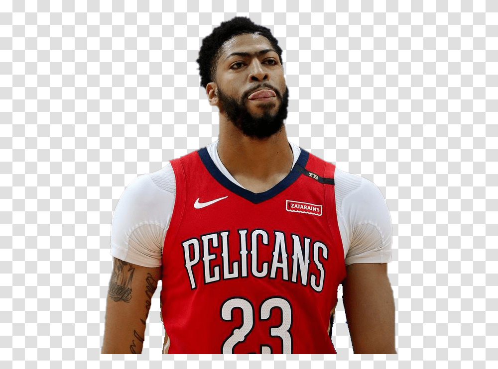 Anthony Davis Image Background New Orleans Pelicans, T-Shirt, Clothing, Person, Skin Transparent Png
