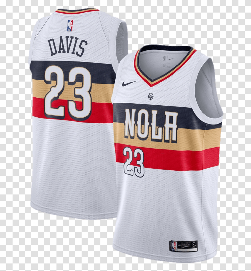 Anthony Davis New Orleans Pelicans New Orleans Pelicans Jerseys, Clothing, Apparel, Shirt, Person Transparent Png