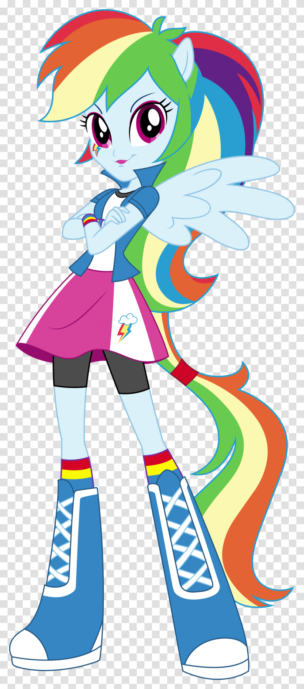 Anthro Eqg Rainbow Dash Vector By Icantunloveyou My Little Pony Equestria Girls Rainbow Dash, Modern Art Transparent Png