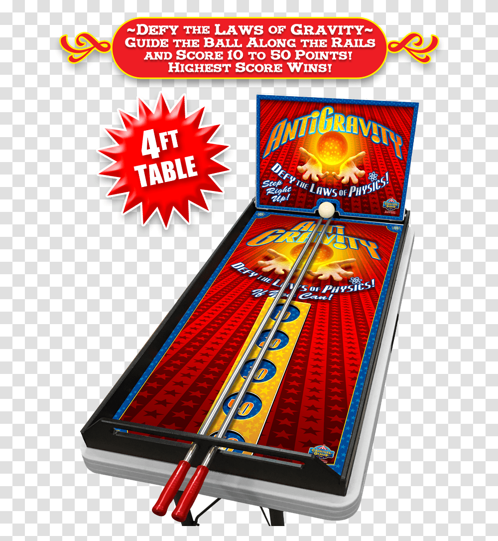 Anti Gravity Instructions Gravity Ball Carnival Game, Arcade Game Machine, Flyer, Poster, Paper Transparent Png