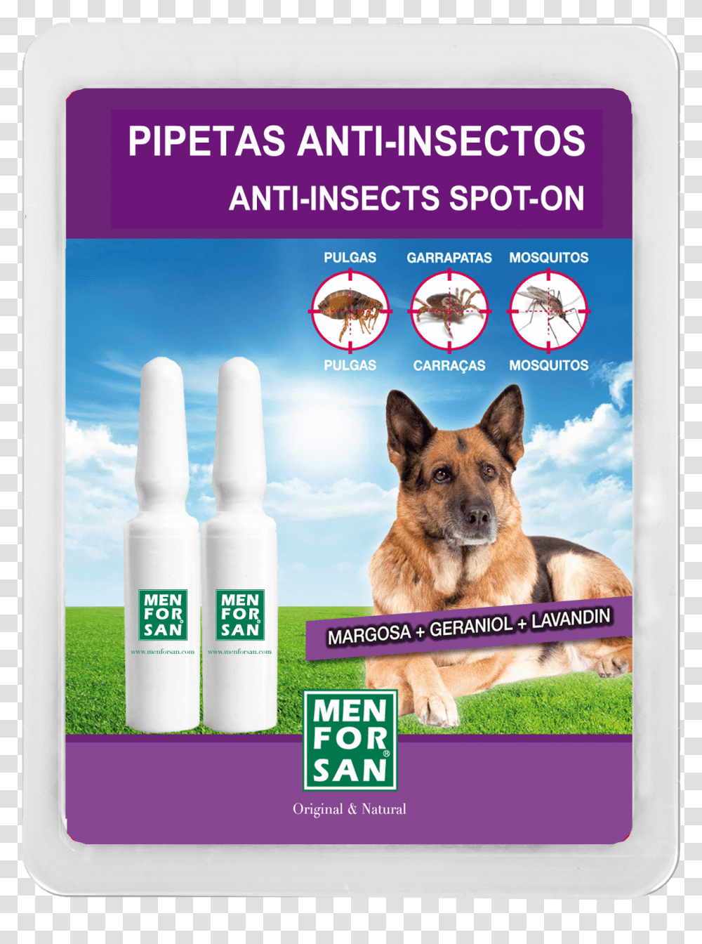 Anti Insects Spot On For Dogs Pipeta Perros Que Es, Canine, Animal, Mammal, Advertisement Transparent Png