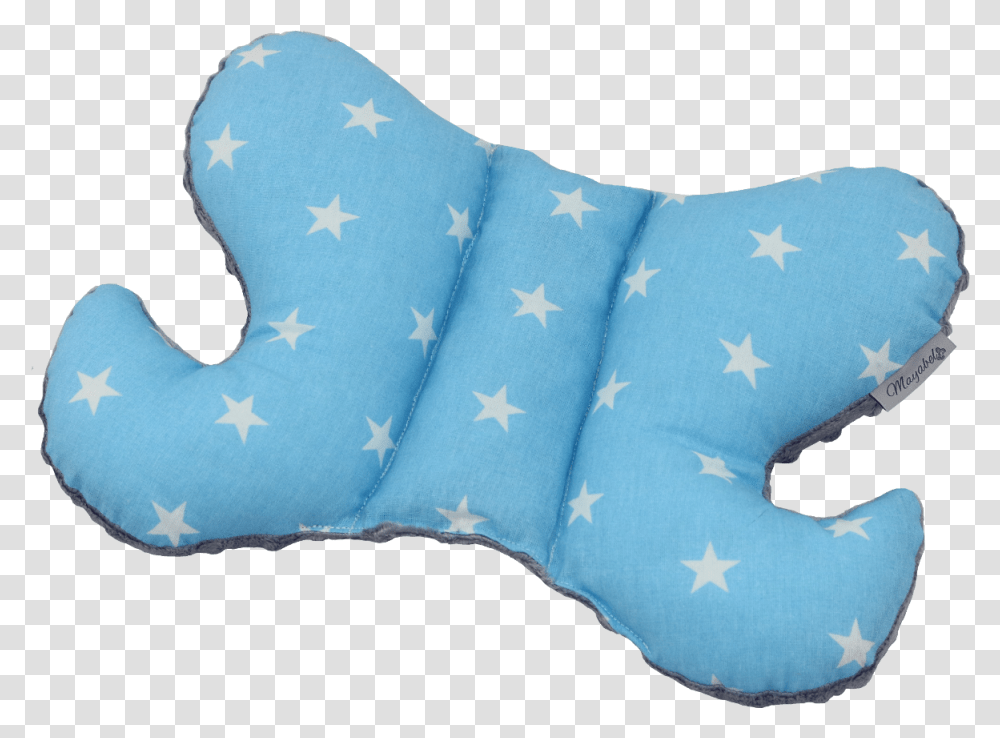 Anti Shake Travel Pillow Butterfly Blue Stars & Gray Minky 1, Diaper, Cushion Transparent Png