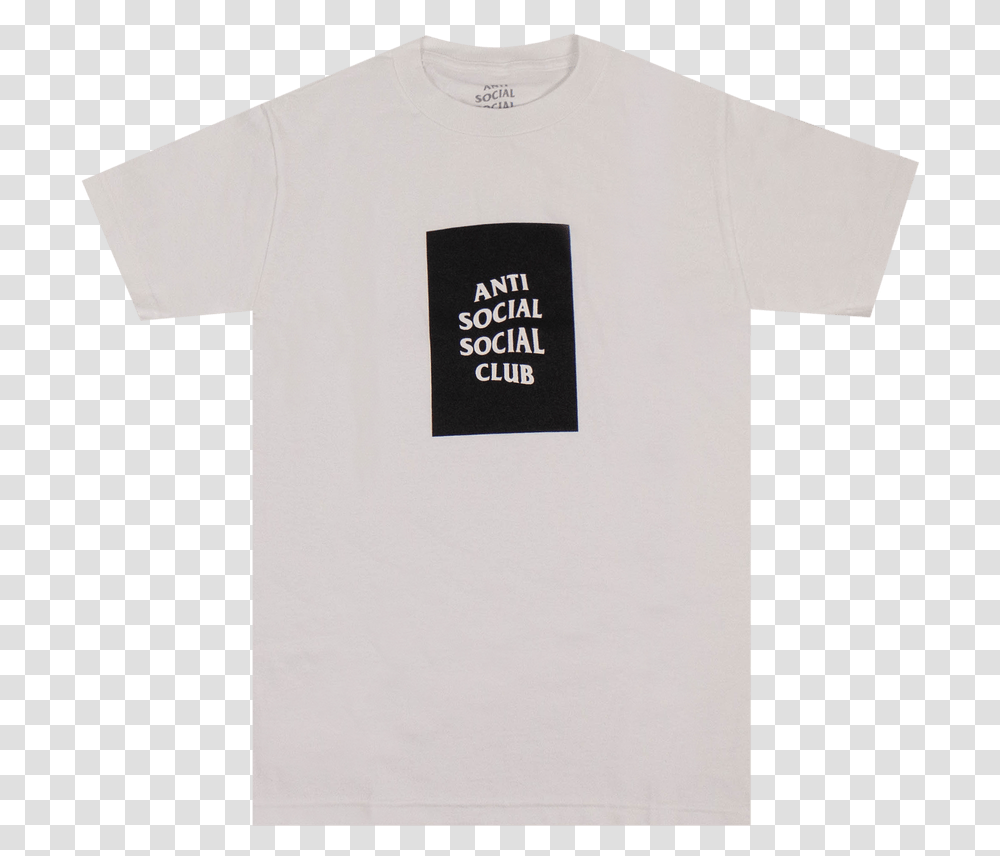 Anti Social Club Box Logo T The North Face, Clothing, Apparel, T-Shirt Transparent Png