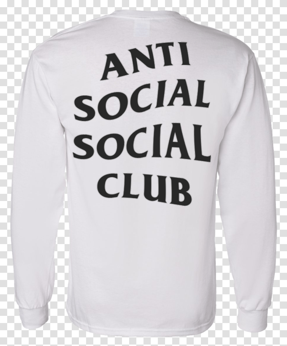 Anti Socual Social Club Assc Kanye West Sweatshirt, Sleeve, Apparel, Long Sleeve Transparent Png