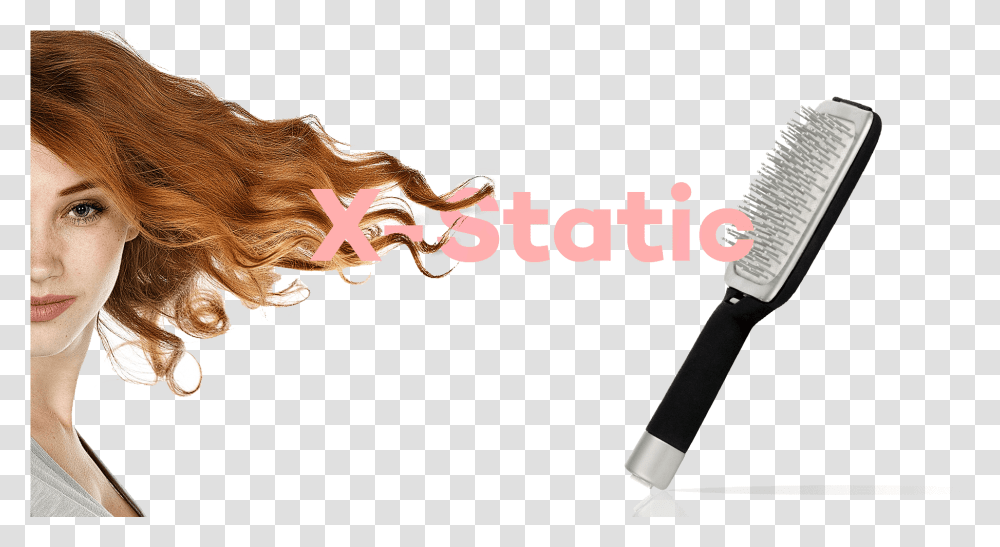 Anti Static Hair Brush X Static Hairbrush Forbabs Static Hair Brush, Person, Human, Tool Transparent Png