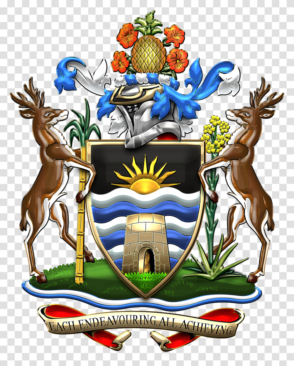 Antigua And Barbuda Coat Of Arms, Animal, Mammal, Logo Transparent Png