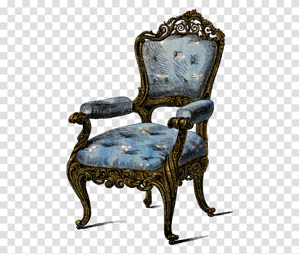 Antik Furniture Clip Art, Chair, Armchair Transparent Png