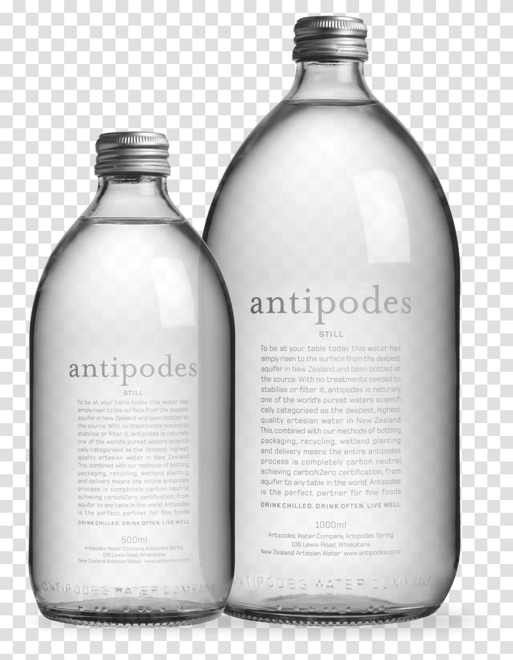Antipodes Water Glass Bottle Transparent Png