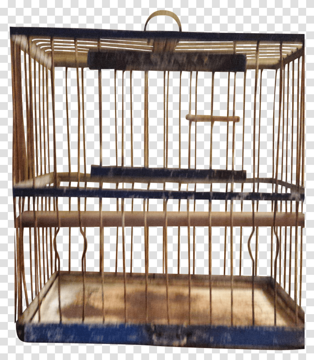 Antique 1880 Hendryx Blue Bird Cage Cage, Handrail, Gate, Crib, Furniture Transparent Png