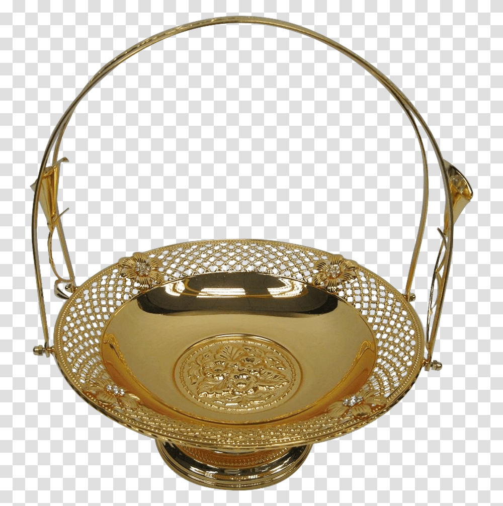 Antique, Basket, Gold Transparent Png