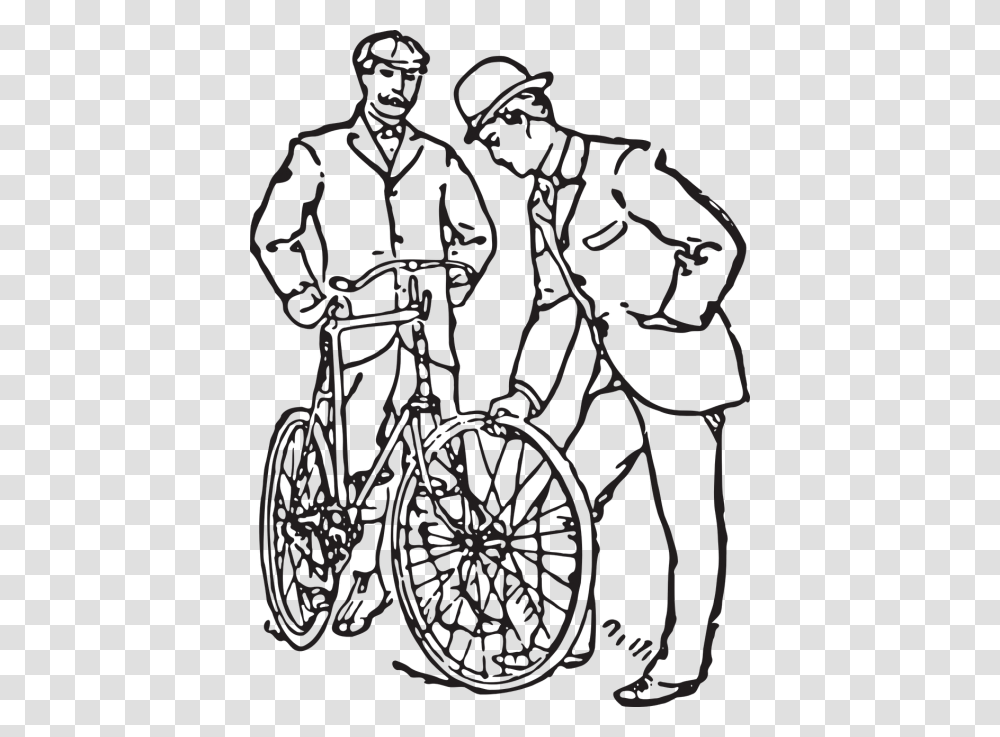 Antique Bicycle Men Bike Vintage Mens Art, Vehicle, Transportation, Spoke, Machine Transparent Png