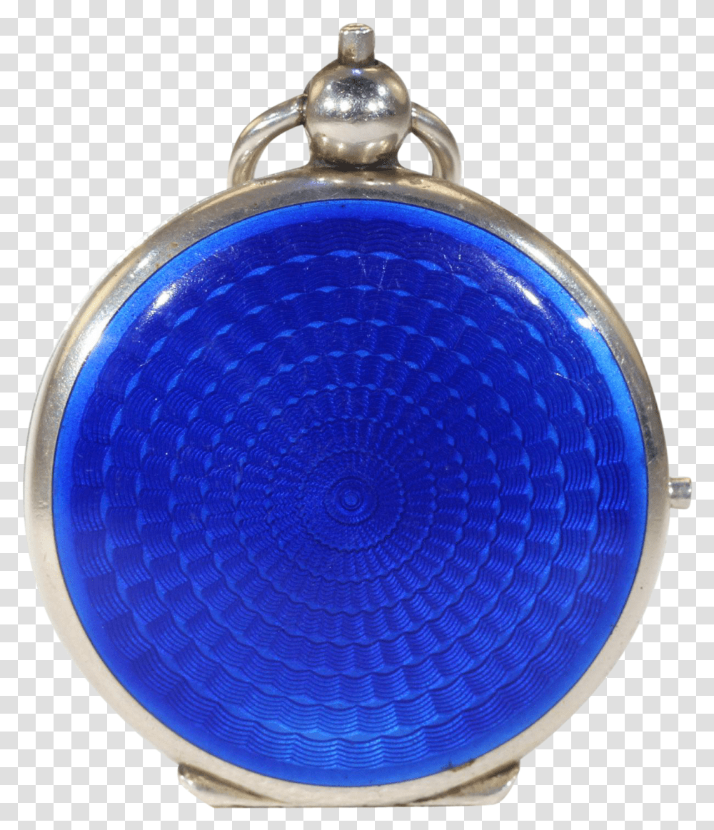 Antique Blue Enamel Compact Locket Pendant, Lamp, Ornament, Leisure Activities, Accessories Transparent Png