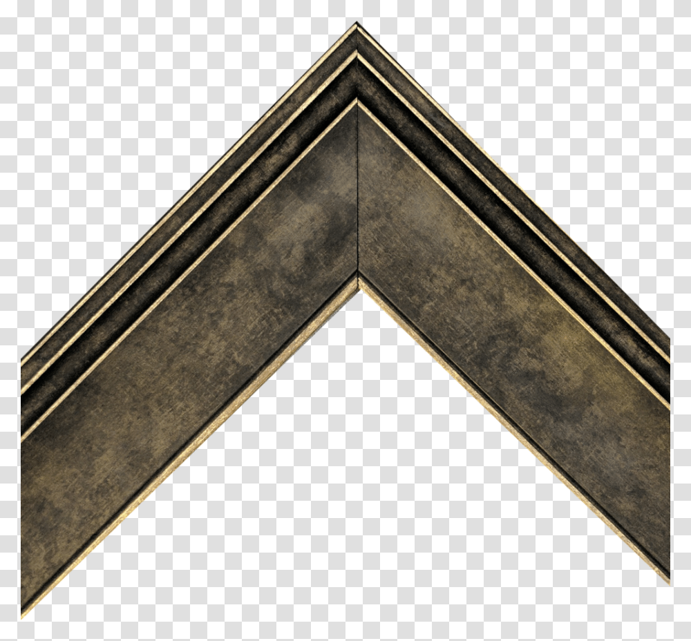 Antique Brown With Gold Trim Holdman Studios, Triangle, Pattern, Ornament Transparent Png