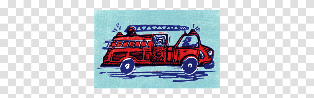 Antique Car, Truck, Vehicle, Transportation, Fire Truck Transparent Png