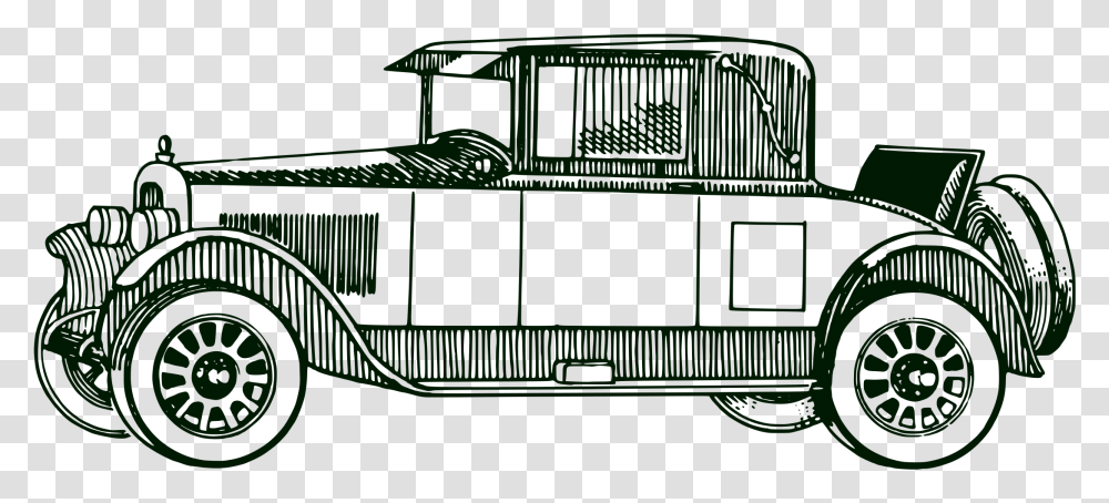 Antique Car Vintage Classic Download Hq Clipart Old Car Vector Free, Transportation, Vehicle, Fire Truck, Bus Transparent Png