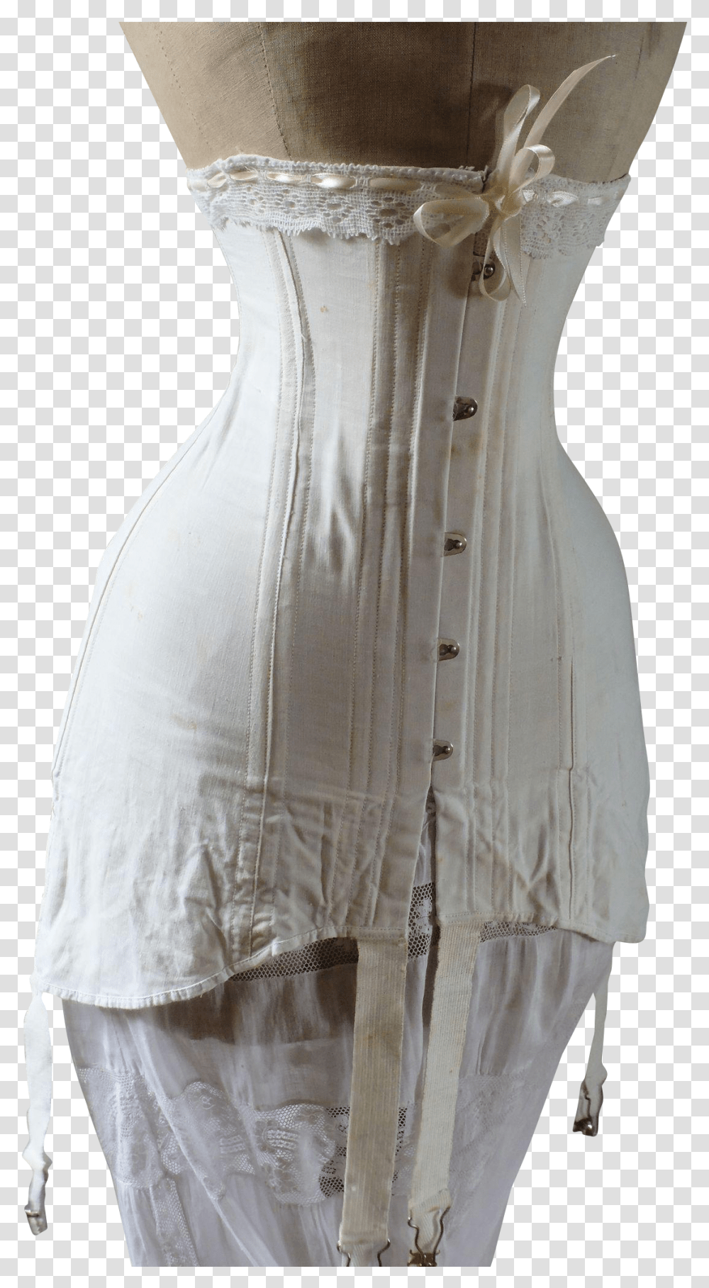 Antique Edwardian Corset Gown, Apparel, Dress, Home Decor Transparent Png