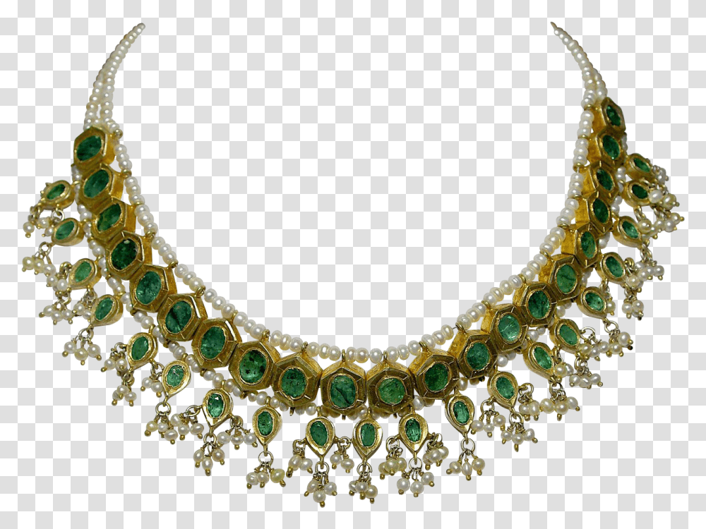 Antique Emerald Seed Pearl Necklace, Jewelry, Accessories, Accessory, Gemstone Transparent Png