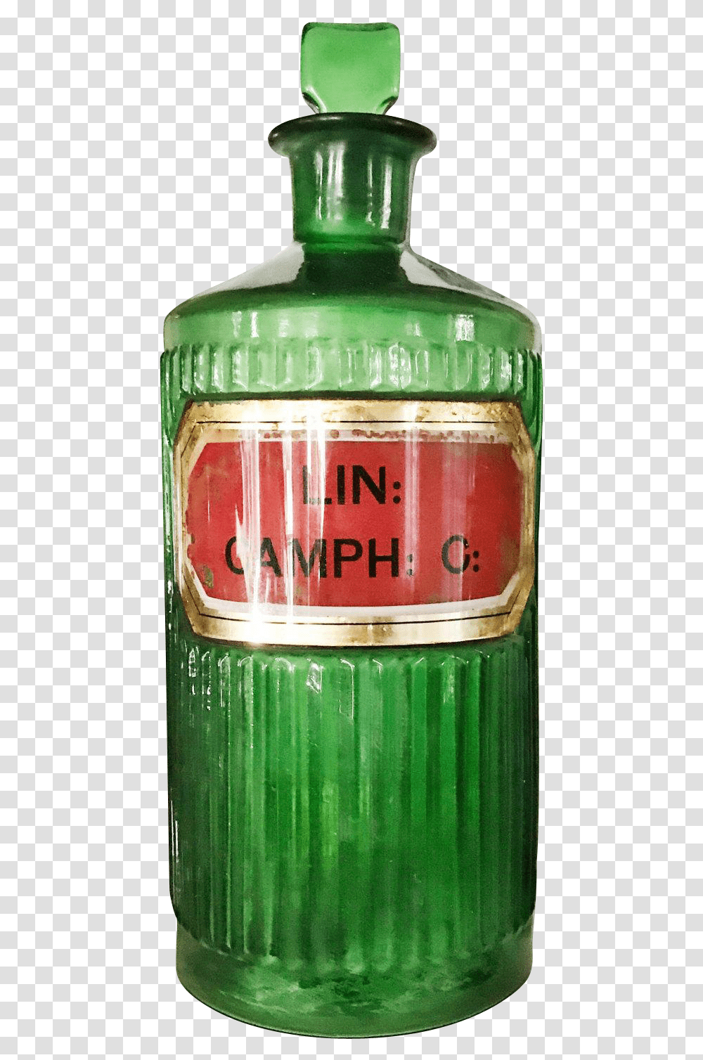 Antique English Label Under Glass Poison Bottle Glass Bottle, Tin, Beer, Alcohol, Beverage Transparent Png