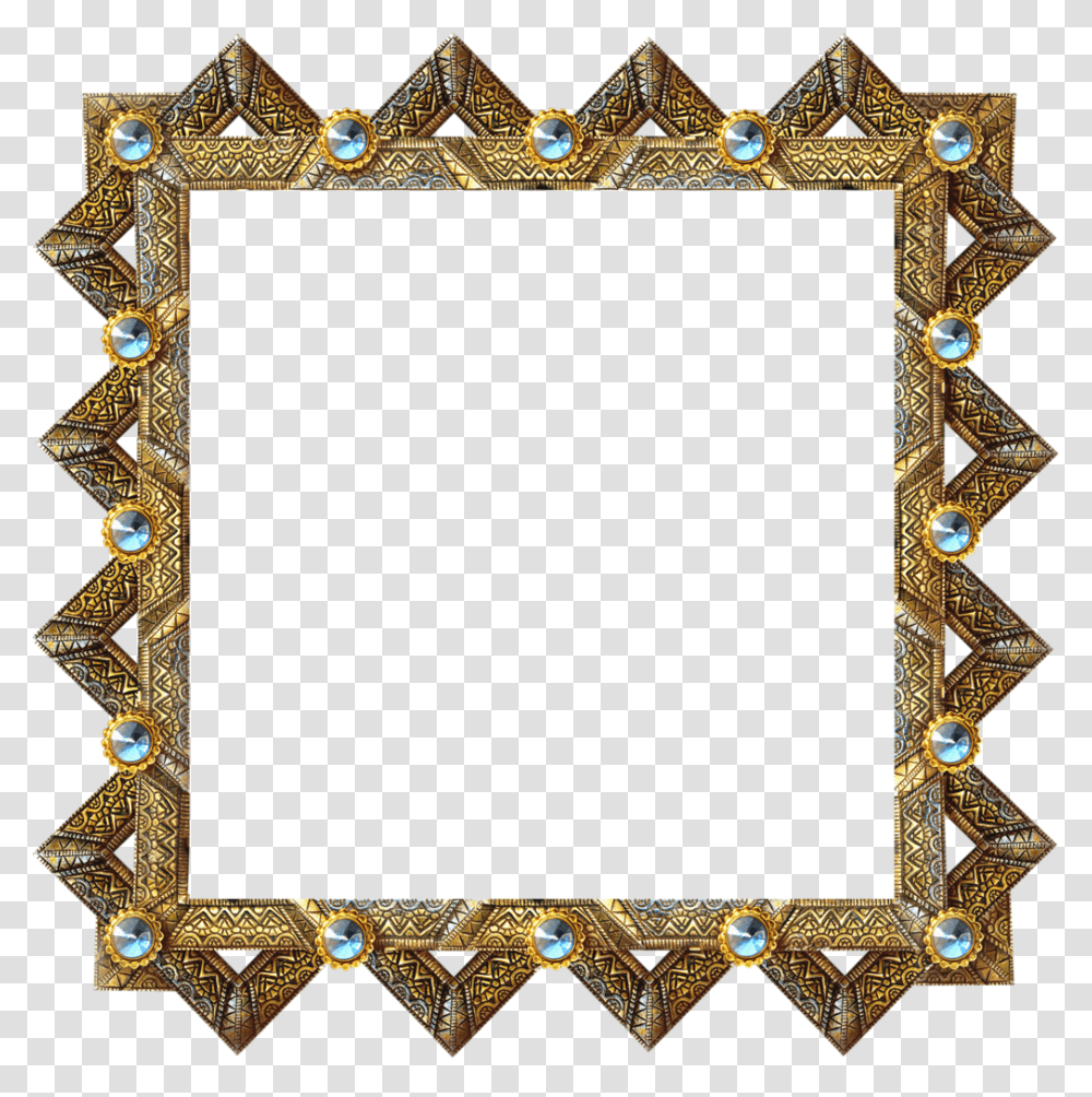Antique Frame Picture Frame, Gold, Pattern, Mirror, Bracelet Transparent Png