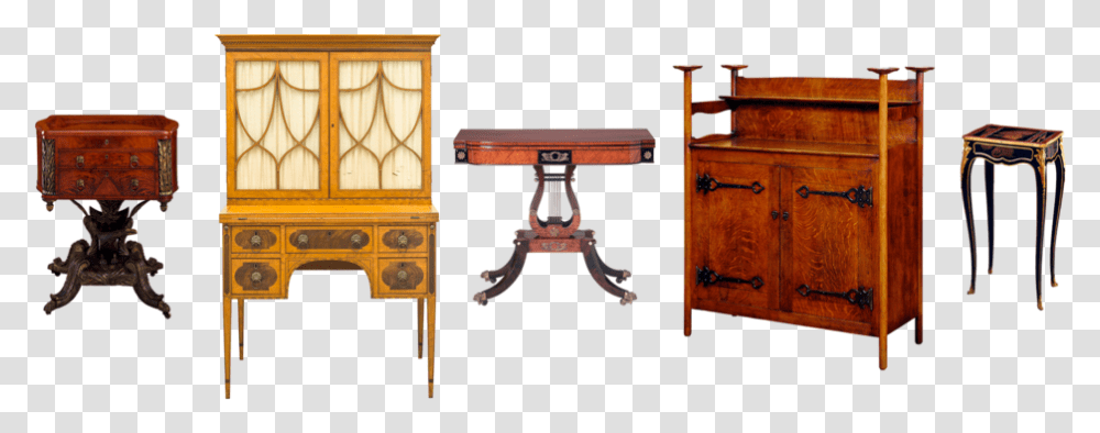 Antique Furniture, Table, Desk, Electronics, Cabinet Transparent Png